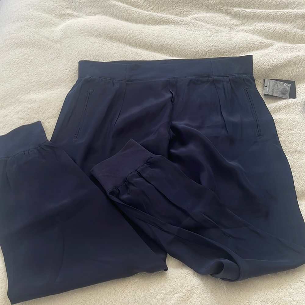 100% silk joggers